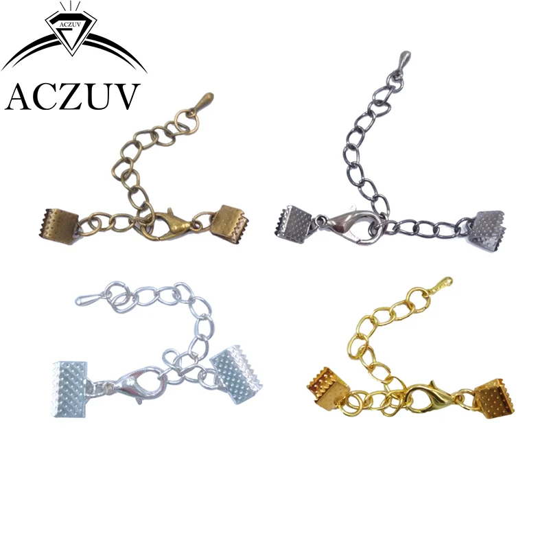 Концевые крепежные элементы для ленты 500 шт. плоская крышка застежки кожаного