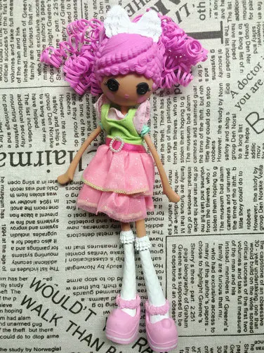 Зеленый Lalaloopsy девушки сумасшедшие волосы кукла Свободные игрушки хороший подарок коллекция - Цвет: Зеленый