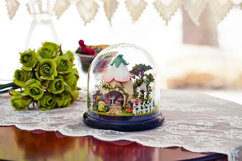 CUTEBEE кукольный дом Миниатюрный DIY кукольный домик с деревянная мебель для дома для детей подарок на день рождения настроение для любви игрушки B015