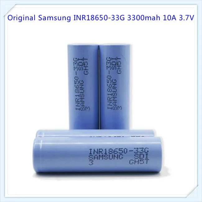 100% оригинал для Samsung INR18650 33G 3300 мАч 10A батарея электронной сигареты 3 7 В литий