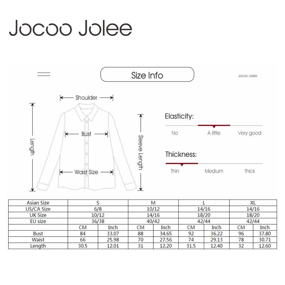 Женский топ с глубоким v образным вырезом Jocoo Jolee повседневный Свободный Топ