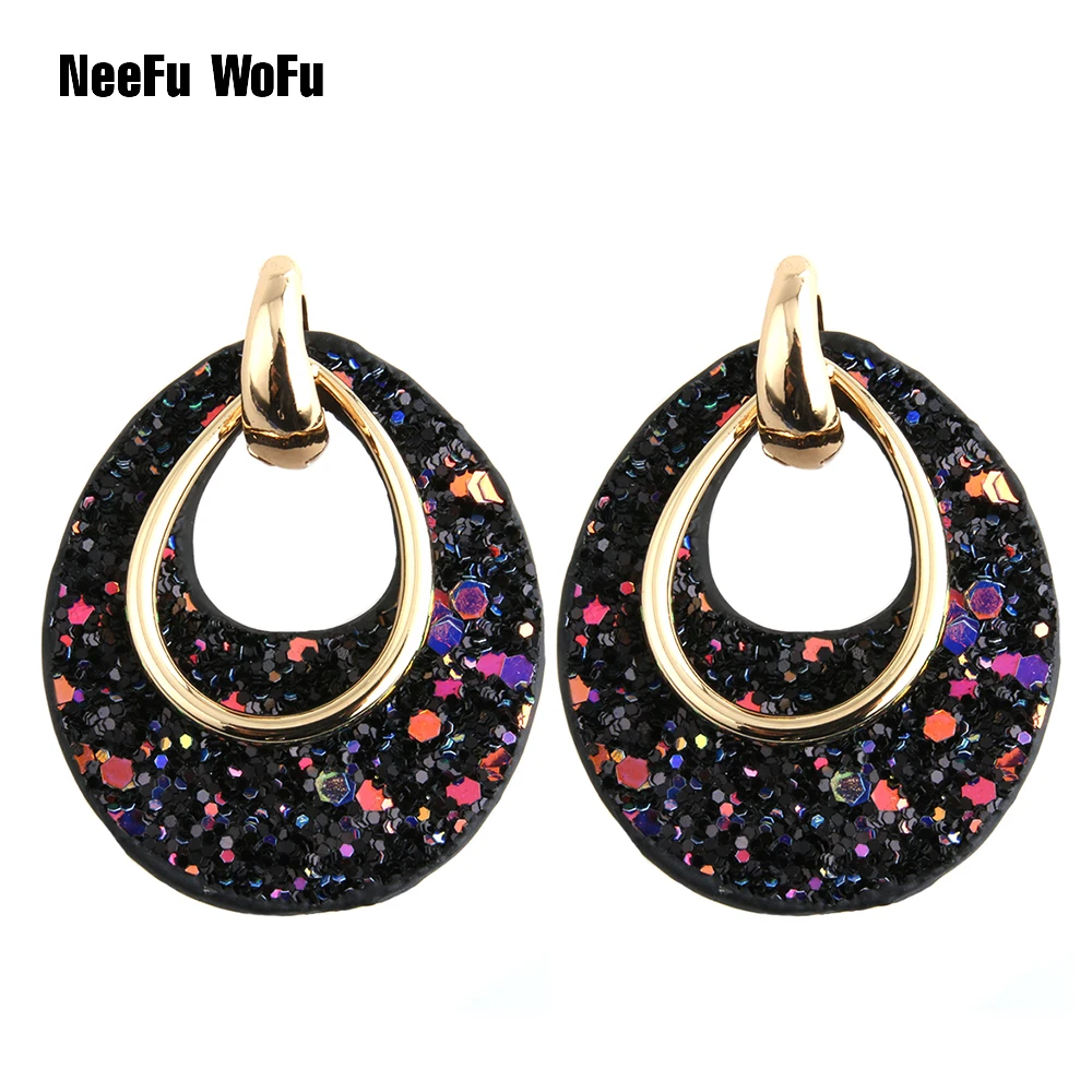 Кожаные серьги большие женские подвески с камнями модные рождественский