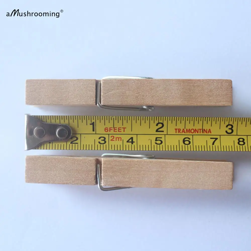 Большие Деревянные прищепки x50 7 см стандартного размера для домашнего белья