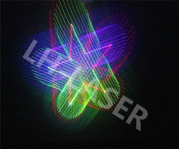 Расширенный лазерный светильник 1 2 Вт 3D/1 RGB с изменением 2D/3D/1200 МВт rgb анимационный