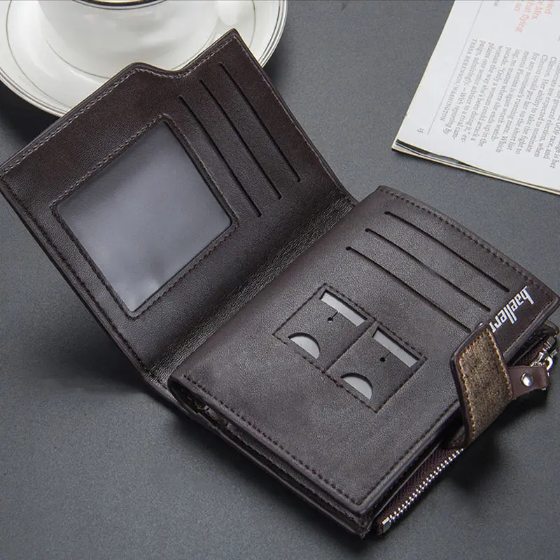 Бумажник для делового Мужчины высокого качества на молнии с застежкой из