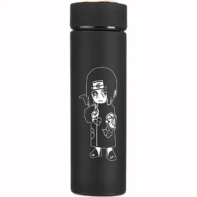E OUSSIRRO Наруто термос Uzumaki Наруто с крышкой Хатаке Какаши термос Uchiha itachi кружки чашка подарок - Цвет: E