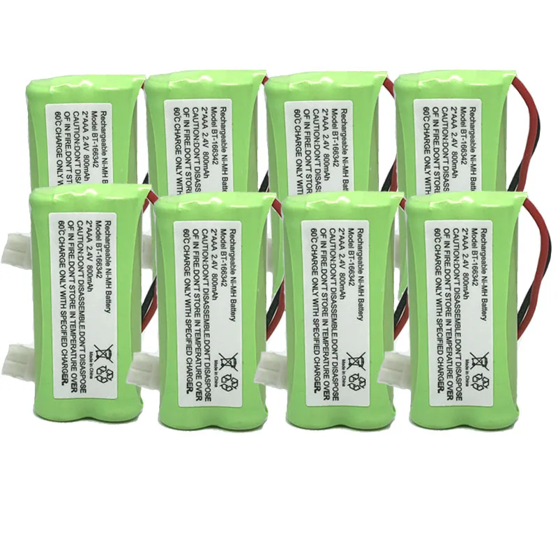 8pcs 2/4/6/8/10 шт. BT-166342 800 мАч AAA металл-гидридных или никель Перезаряжаемые Батарея Uniden BT-166342 BT166342 166342 BT-266342 беспроводной телефон Батарея - Цвет: 8pcs