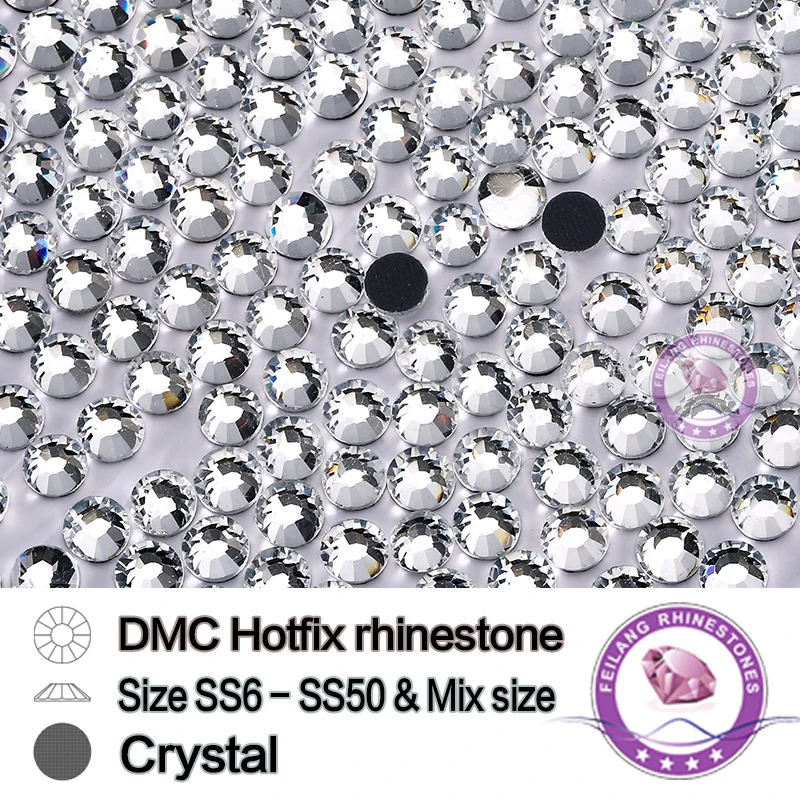 Прозрачные Стразы DMC для рукоделия прозрачные стразы разных размеров SS6-SS50 одежды