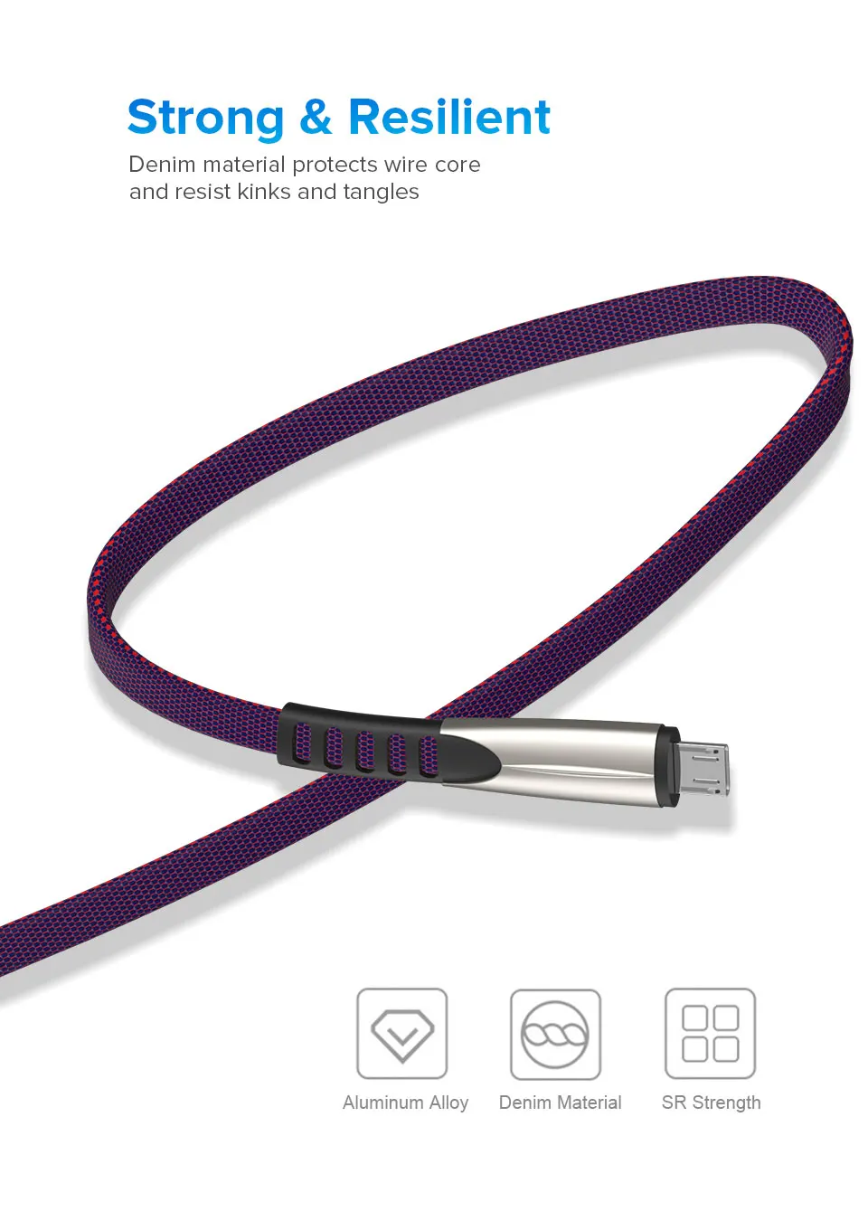 Venroii кабель Micro USB 1 м 2 м Android для зарядки и синхронизации данных для samsung J5 MicroUSB для huawei Honor 7 Xiaomi Redmi