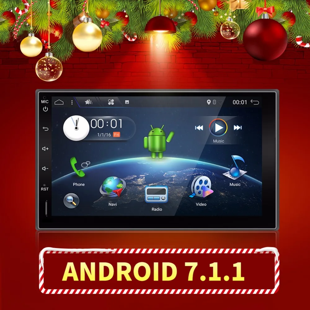 Четырехъядерный Android 7 1 din автомобильный не dvd плеер GPS ПК для Toyota Tiida Qashqai Sunny X Trail