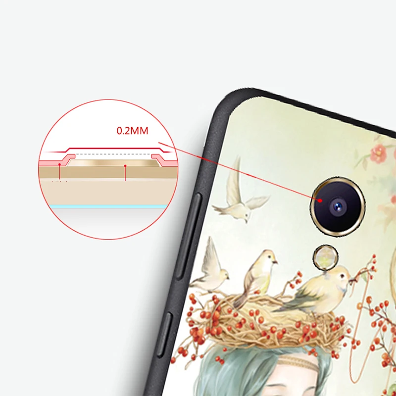 Чехол для Meizu M5 Note Оригинальный чехол чехол-сумка из кожи волка рыбы черепа m5 note