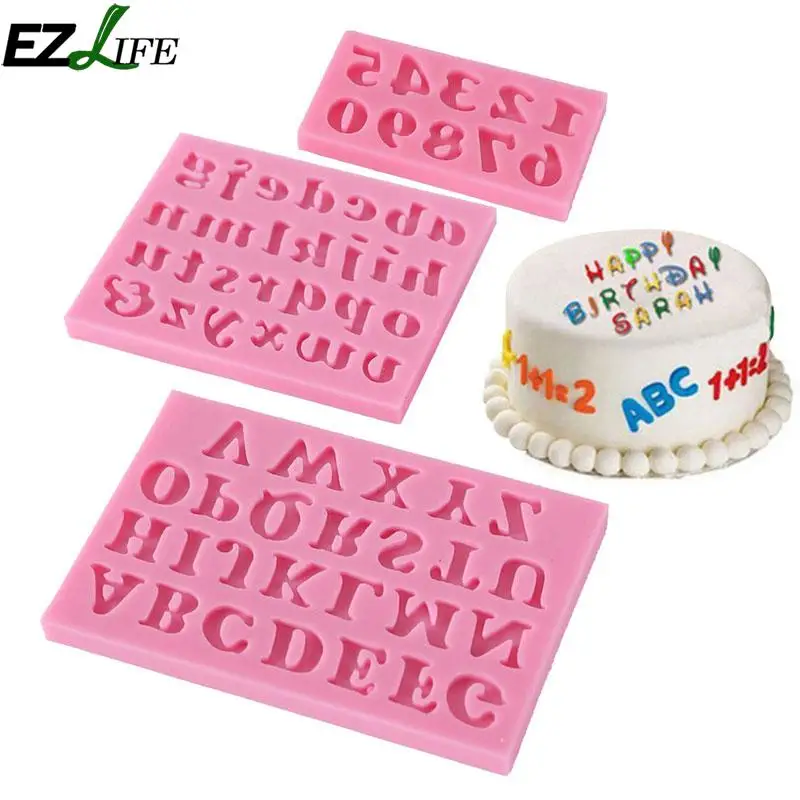3 шт./компл. силиконовые формы алфавитные фигурки помадка Choacolate кондитерские