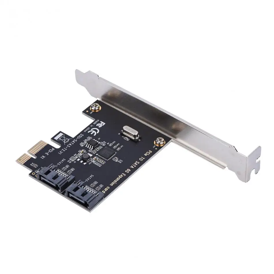 Плата расширения PCI E Express на SATA 3 0 с кронштейном и 2 портами III 6 Гбит/с|pci express to sata|pci