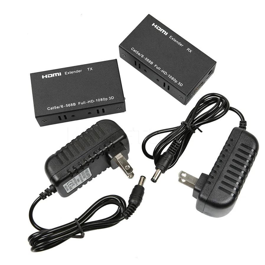 ESCAM HDMI удлинитель 1080P TX/RX 60M CAT6 RJ45 Ethernet кабель Поддержка HDMI 3D для HDTV dvd-плеер
