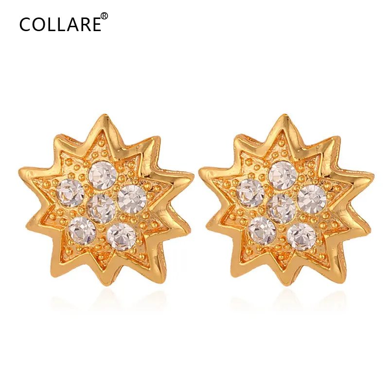 Женские серьги подвески с кристаллами золотистого/серебристого цвета E010|earrings for