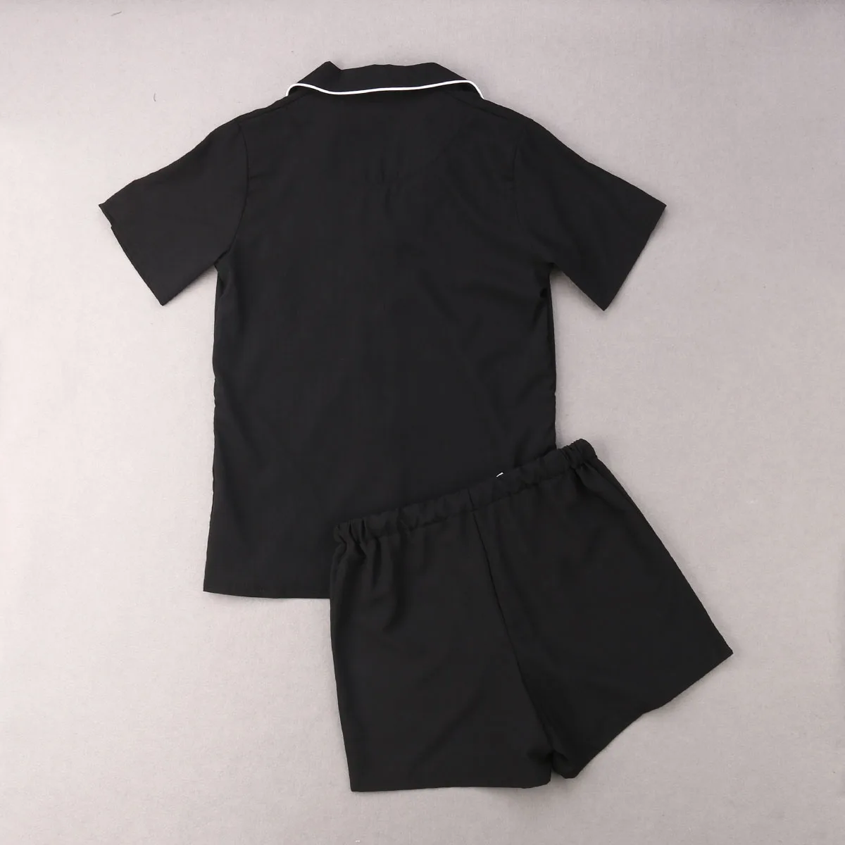 Новые женские пижамные комплекты летние рубашки с коротким рукавом+ брюки Домашняя одежда пижамы халат