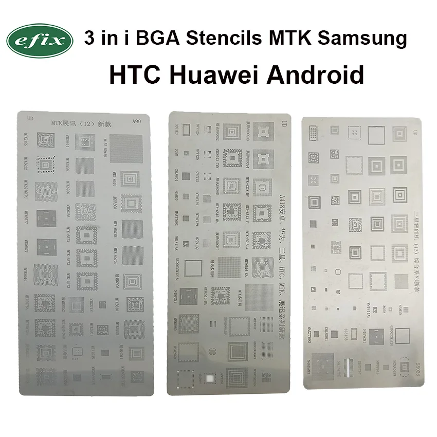3 шт. трафареты BGA для MTK Samsung HTC Huawei Android|Сварочные флюсы| |