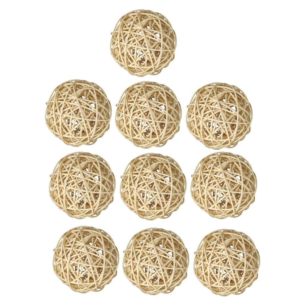 10 шт. Ротанговые шарики из натурального ротанга орбы ваза наполнитель сделай сам