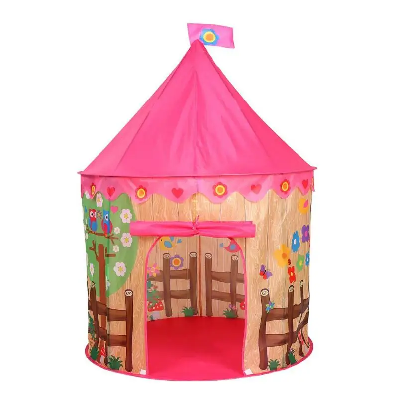 Складная палатка Tipi Prince Princess, складная палатка для детей, мальчиков и девочек, замок Cubby, игровой домик, детские подарки, уличные игрушечные палатки - Цвет: 2