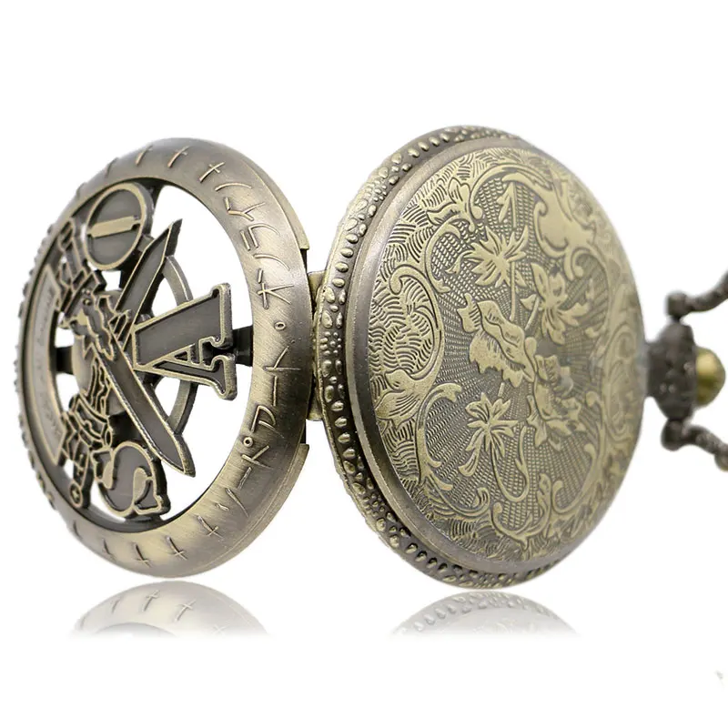 Античный меч искусство онлайн бронзовые карманные часы винтажное ожерелье кулон