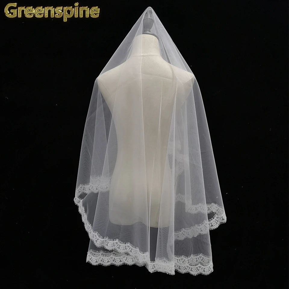 Greenspine горячая Распродажа 150 см дорожная Фата длина романтическая дешевая