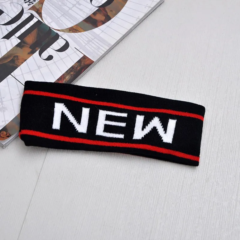 

Sport Sweatband Absorbent Yoga Hairband Letter Printed Running Fitness Headband Anti Sweat Hair Band 13 Colors Optional