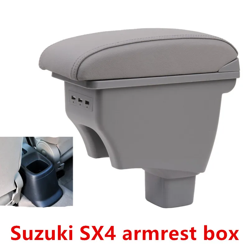 Центральный подлокотник для Suzuki SX4 контейнер хранения аксессуары с USB