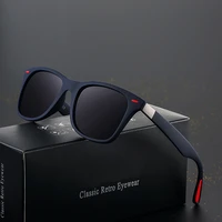 2021 new fashion square ladies polarizing sunglasses uv400 mens glasses classic retro brand design driving sunglasses