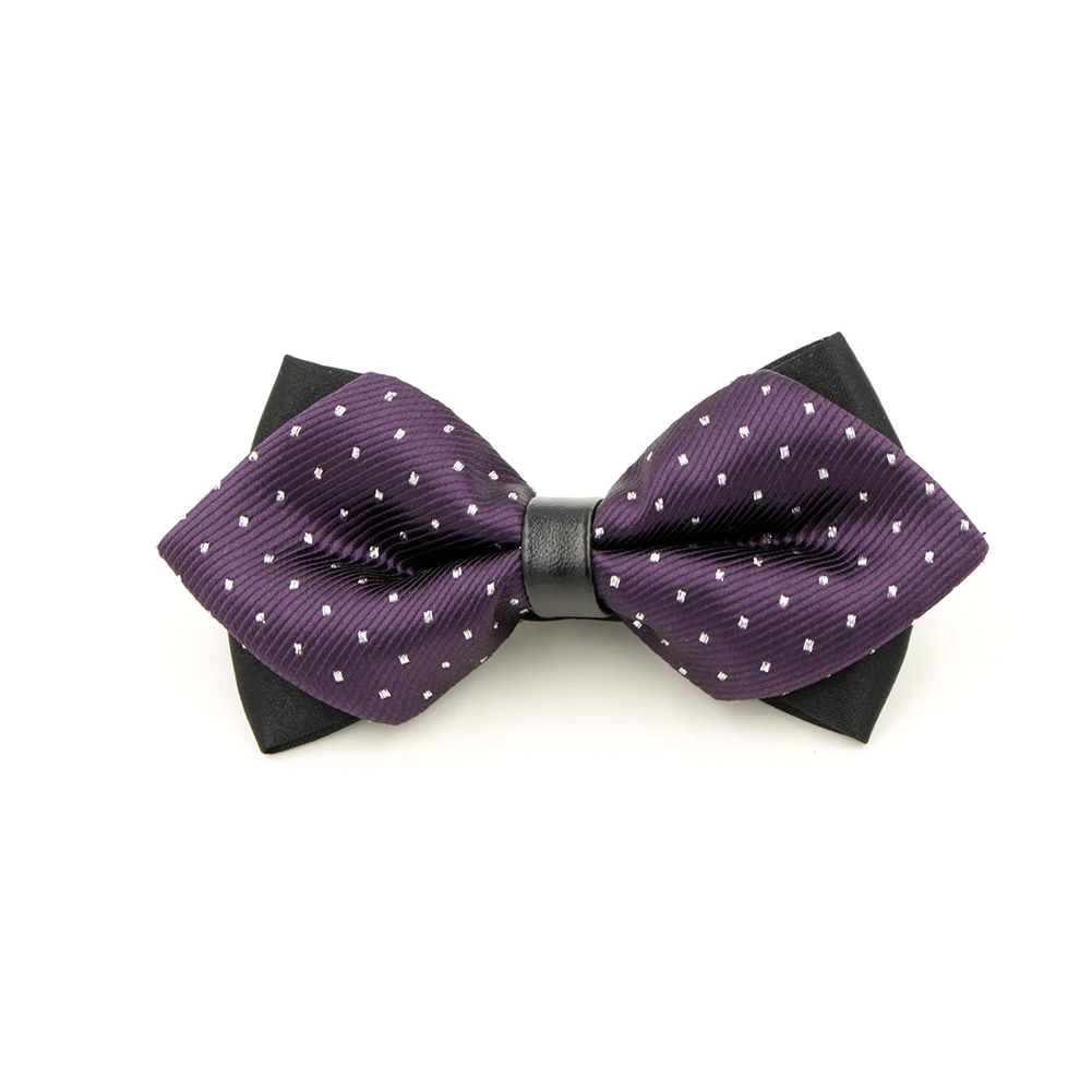 

VEEKTIE Polka Dots Men Bowtie Fashion Brand Bow tie Polyester Butterfly Wedding Tuxedo Butterfly for men