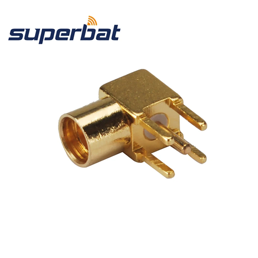 Superbat 10 шт. MMCX сквозное отверстие Джек прямоугольный монтаж печатной платы с