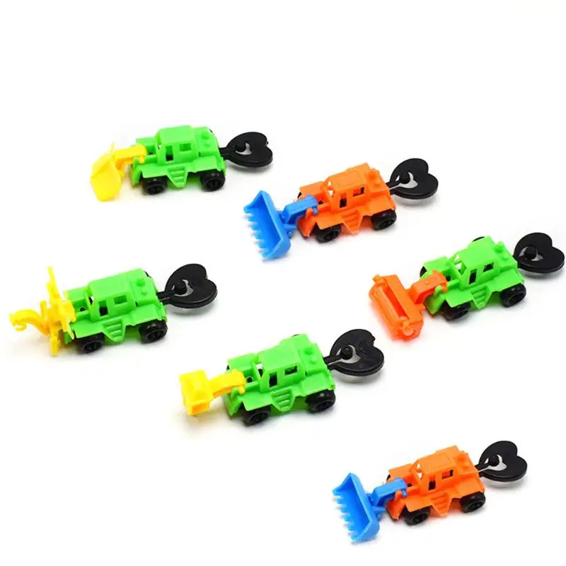 6 шт. забавная Боевая эжекторная Автомобильная игрушка мини Инженерная модель