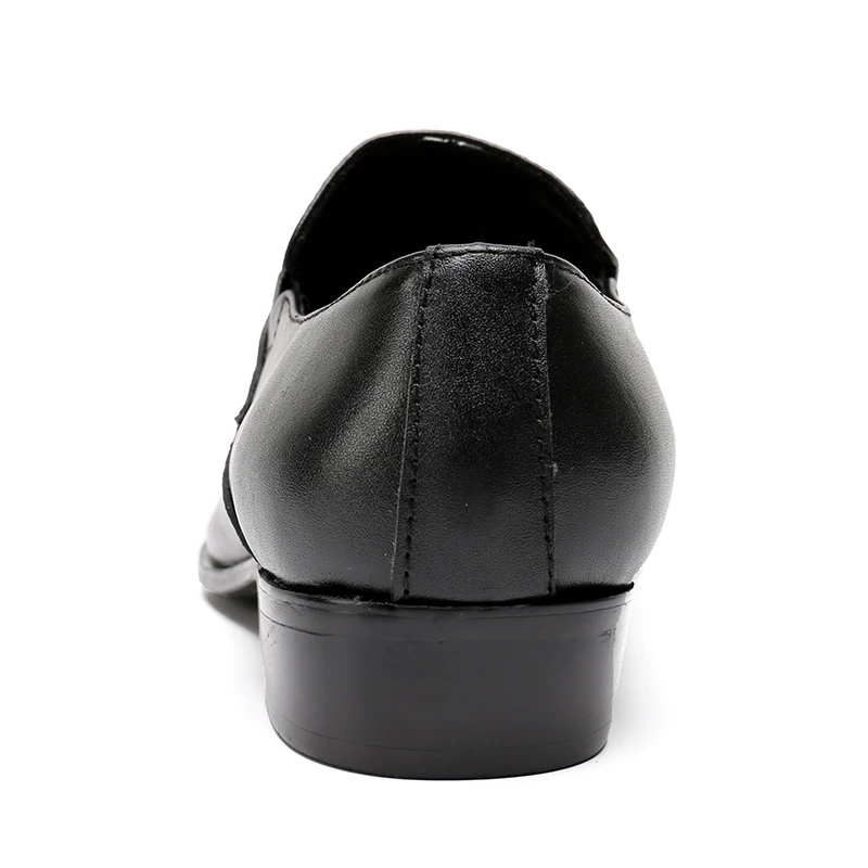 Новинка 2018 мужские кожаные туфли ручной работы с острым носком серебристые и