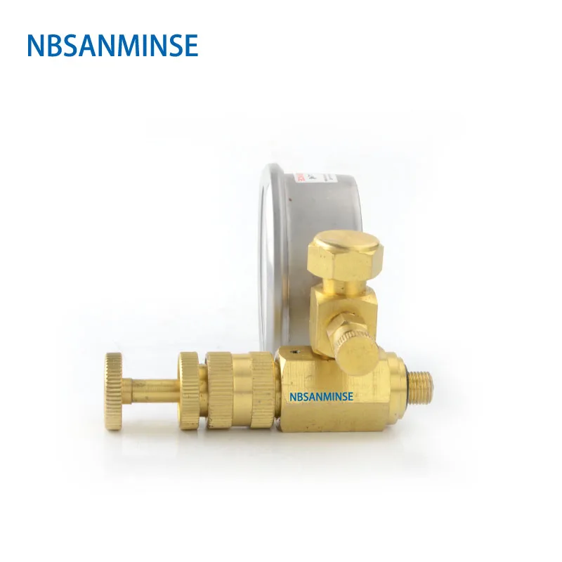 NBSANMINSE SMT02 gague диаметр 63 мм трубка G 3/8 м 5/8 азот Mig Tig разбивающий молоток зарядные