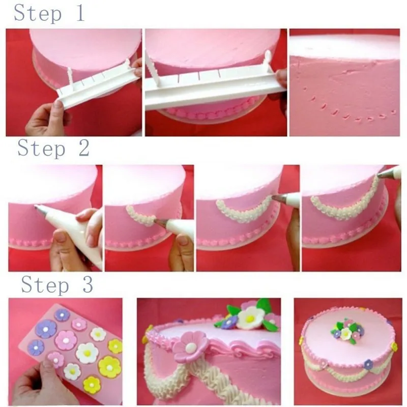 Adjustable Plastic Cake Border Decorating Tools Markers Fondant DIY Baking Pastry Mould | Дом и сад