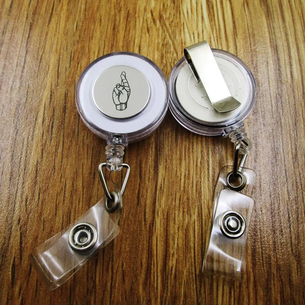 Asl R ID бейдж катушка для доктора медсестры учительницы выдвижной отдачи id