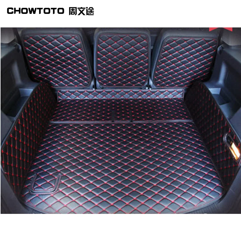 Chowtoto коврики для багажника Volkswagen Touran Tiguan TOUAREG, sharan прочные водонепроницаемые коврики для багажа для Touran автомобильный Стайлинг коврик для багажника