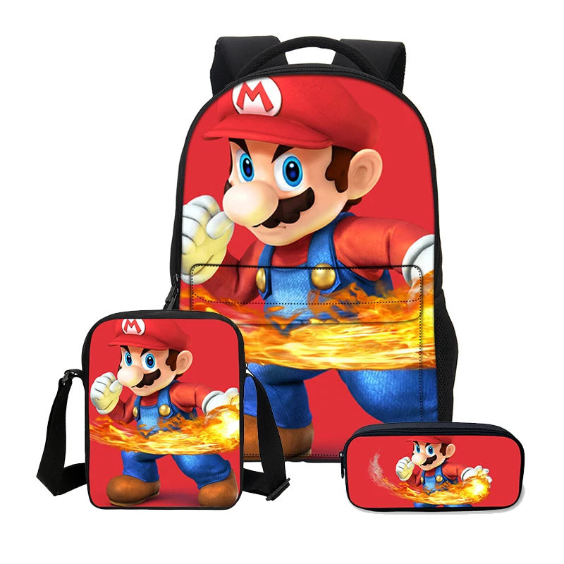 Рюкзак VEEVANV с принтом Super Mario классный школьный рюкзак 3D рисунком из мультфильма 3