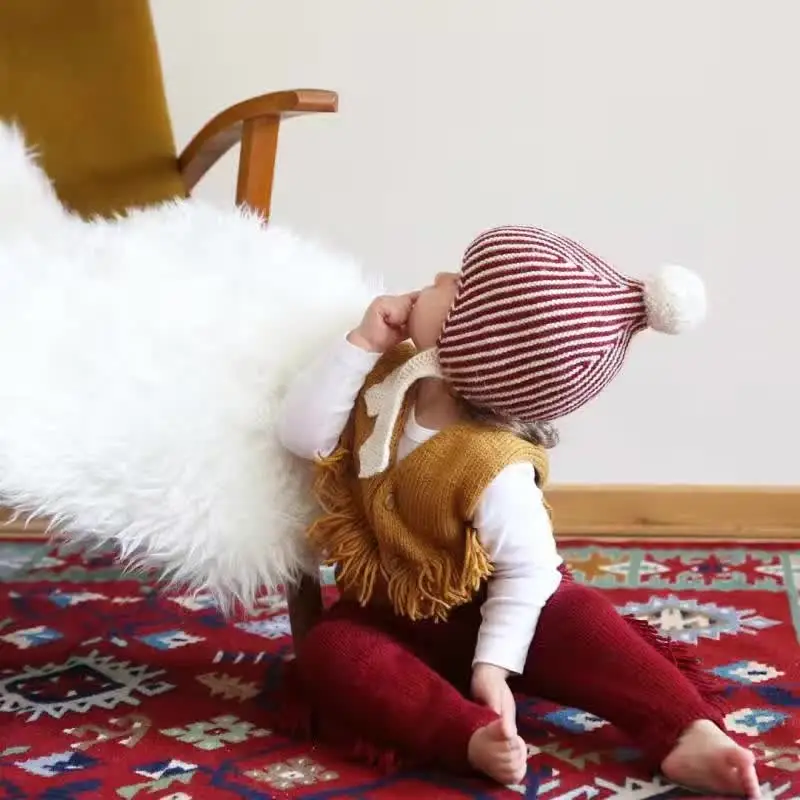 Bebes кукла трансфер до шапка зимние детские шапочки милые дети мальчик Кепки капот