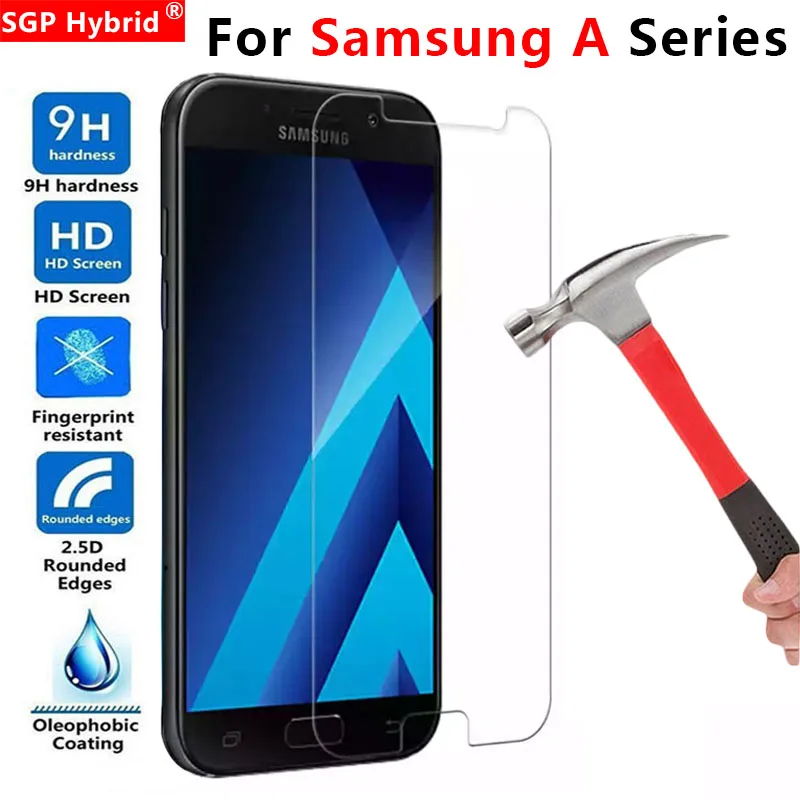 Защитное стекло для Samsung A7 2017 a 5 a7 7 5a 2016 защита экрана закаленное galaxy a3 3 7a a52017 a52016