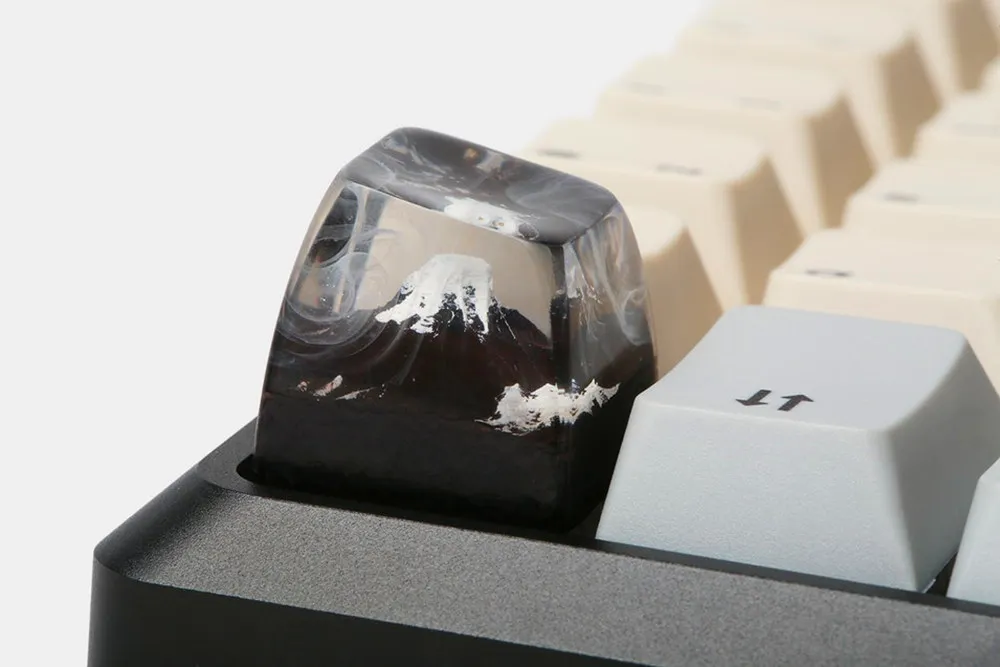 Ручной работы крепление Fuji дерево и смола Artisan ключ крышка SA микро земли e для Cherry