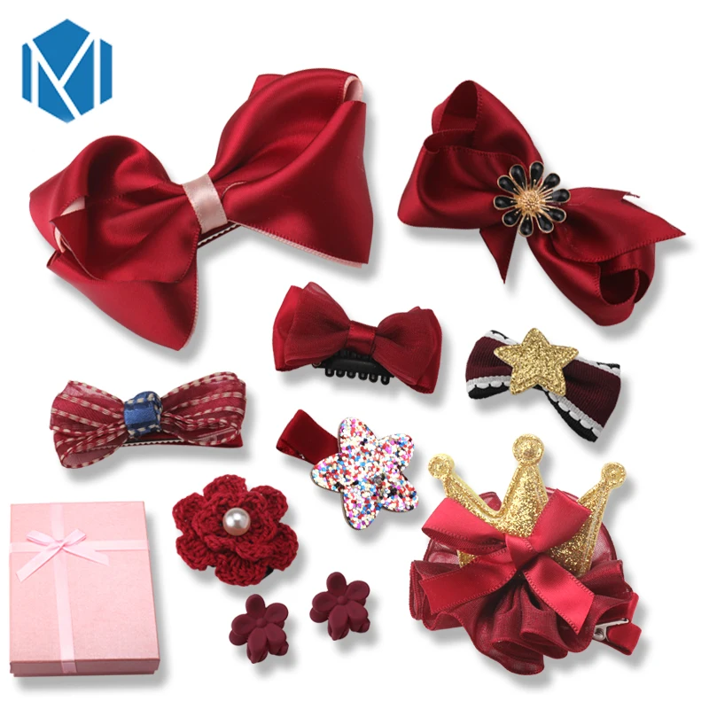 Набор головных уборов для девочек 10 шт./компл. аксессуары волос с бантом из ленты