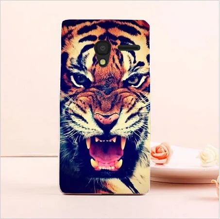 Роспись Прозрачный жесткий чехол из пластика с изображением крышка для Alcatel One Touch