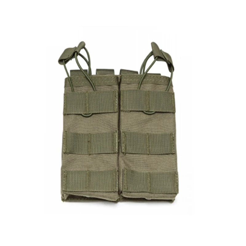 Green Double Тактический нейлоновый подсумок M4 AK двойной/подсумок для одного магазина Открытый Охота Пейнтбол Снаряжение тройной картридж сумка - Цвет: Green Double