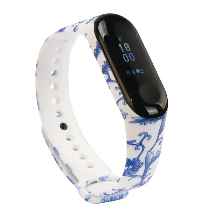 Для Xiaomi mi Band 4 браслет Smartwrist mi band 3 силиконовый ремешок 50 шт