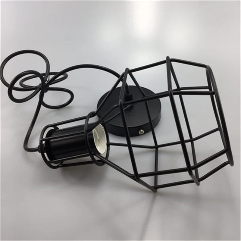 

wongshi Vintage Loft Pendent Light Industrial Wrought Iron Pendant Lamp For Dinning Room Lights