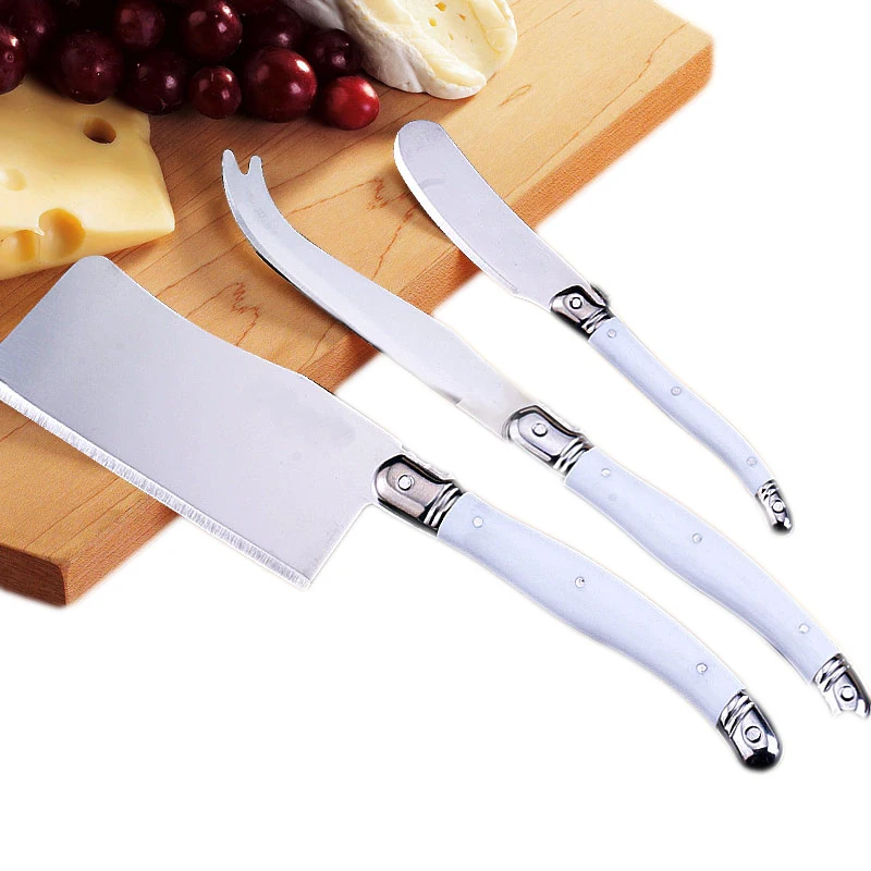 3 шт. europeanstainless Сталь + abs ручка сыр Ножи набор посуды масло с деревянной коробке