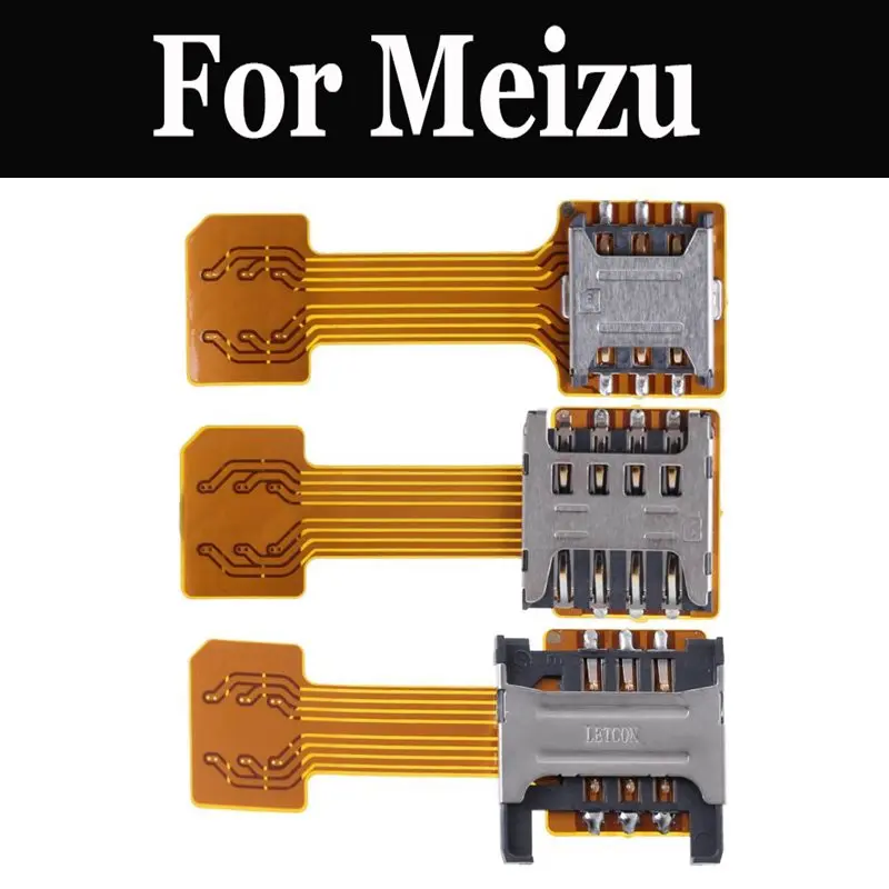 Двойная SIM-карта Micro SD адаптер для Meizu 7 E2 M6 Note M6s M8c 15 Lite M8 16th Plus 16 E3 X8 | Мобильные