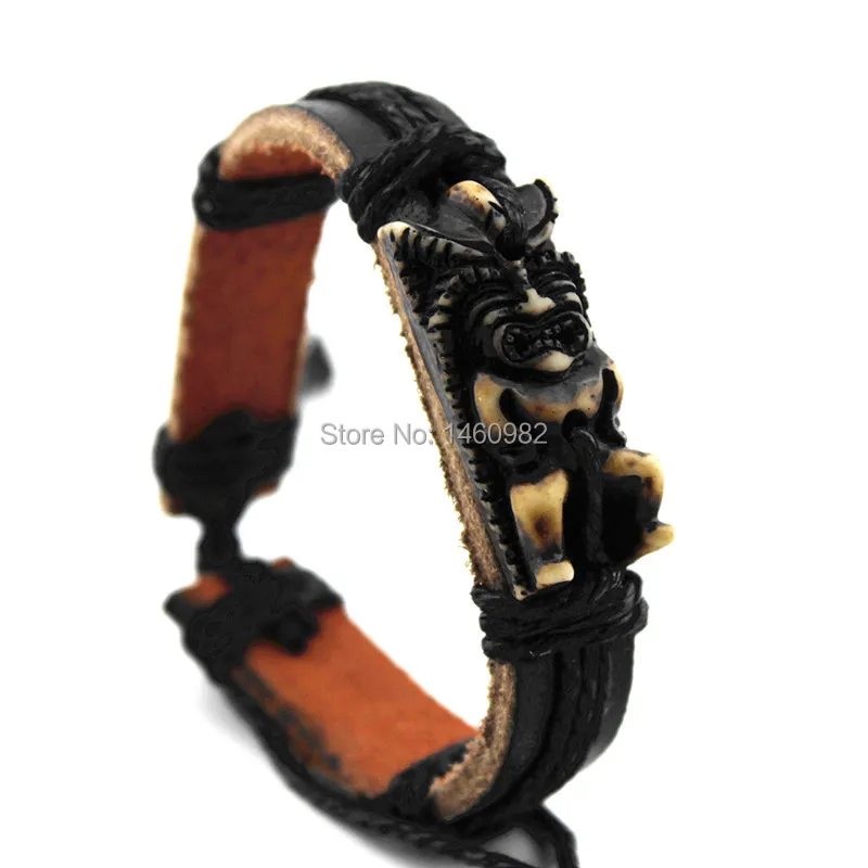 Ювелирные изделия оптом Лот 12 шт имитация кости резные маори тики Тотем кожаный