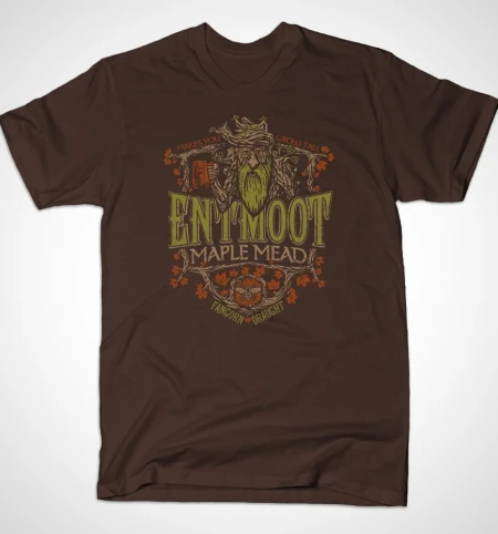 2019 печатная Мужская футболка хлопковая Футболка Entmoot Maple Mead с круглым вырезом