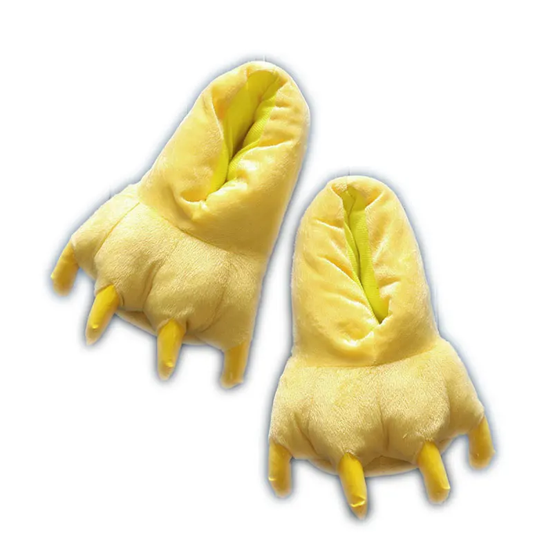 Yellow Slipper Кигуруми пижамы с единорогом, фланелевые пижамы в виде животных, Дамская зимняя ночная рубашка с единорогом, пижамы, домашняя одежда, костюм для косплея - Цвет: Yellow Slipper